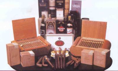 C.Gars Ltd product range, cigars and whisky