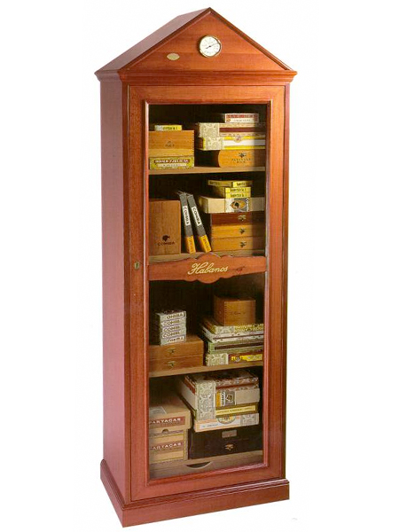 Monarca - Free Standing Showcase Humidor - Mahogany Finish