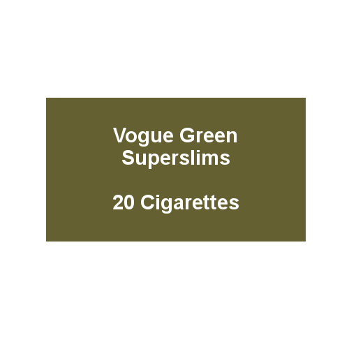 Vogue Original Green Superslims - 1 Pack of 20 cigarettes (20)