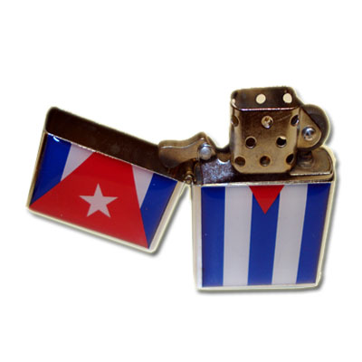 Cuban Flag Petrol Lighter