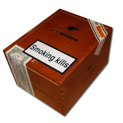 American cigarettes: Taste of original cigars Cohiba Siglo III