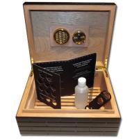 Colton Black Brick Humidor - 40 Cigar Capacity