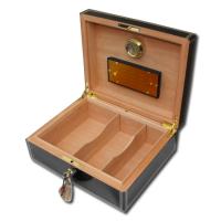 Elie Bleu Medals Black Tinted Sycamore Humidor - 75 Cigar Capacity