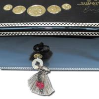 Elie Bleu Medals Black Tinted Sycamore Humidor - 75 Cigar Capacity