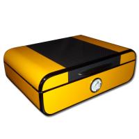 Angelo Yellow and Carbon Fibre Look Humidor - 30 Cigar Capacity