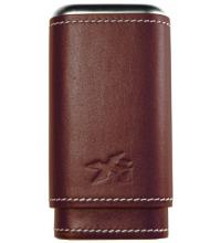 Xikar Envoy Leather Cigar Case - 3 Cigars - Brown