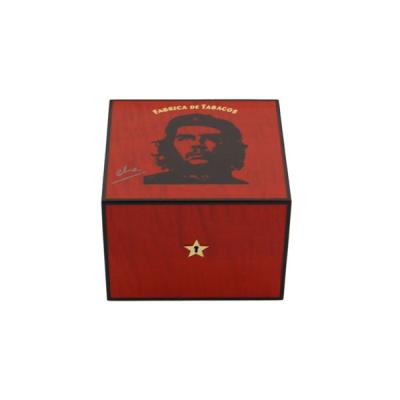 Elie Bleu Che Collection Robusto Red Humidor - 25 Cigar Capacity