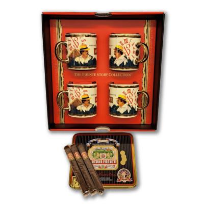 Arturo Fuente 4 Espresso Cups Set and Cubanitos Sampler