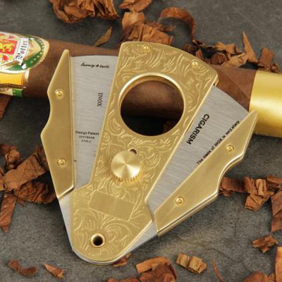 Cigarism Pure Copper & Stainless Steel Cigar Cutter - 52 Ring Gauge - Bronze