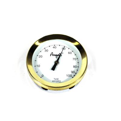 Angelo Analogue Hygrometer - Gold Finish - 2 Inch