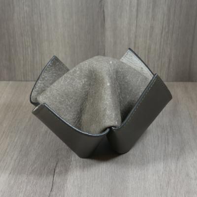 Savinelli Origami Leather Pipe Holder Stand - Grey