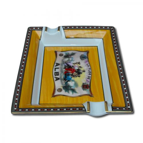 Elie Bleu Porcelain Cigar Ashtray - Alba Yellow