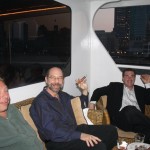 Outside deck herfing with slim version Barry & Mark & Mike from Palio