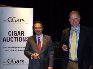 Mitchell and Jonathan at the C.Gars Ltd Cigar Auction