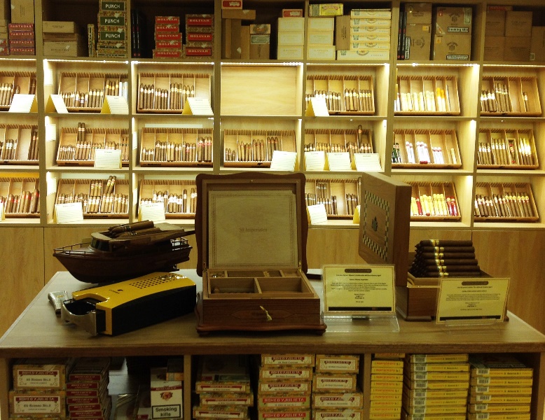 Walk in humidor at the LCDH chester shop