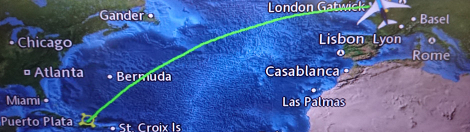 London to Puerto Plata Flight Map