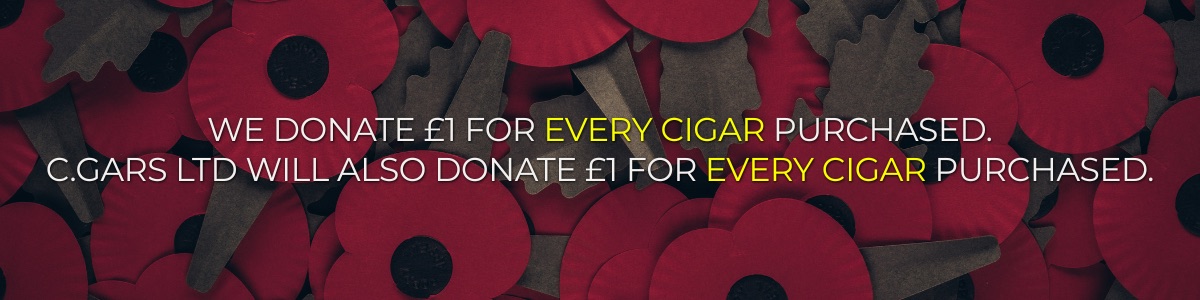 We donate &pound;1 for every cigar purchased. C.Gars Ltd will also donate &pound;1 for every cigar purchased.