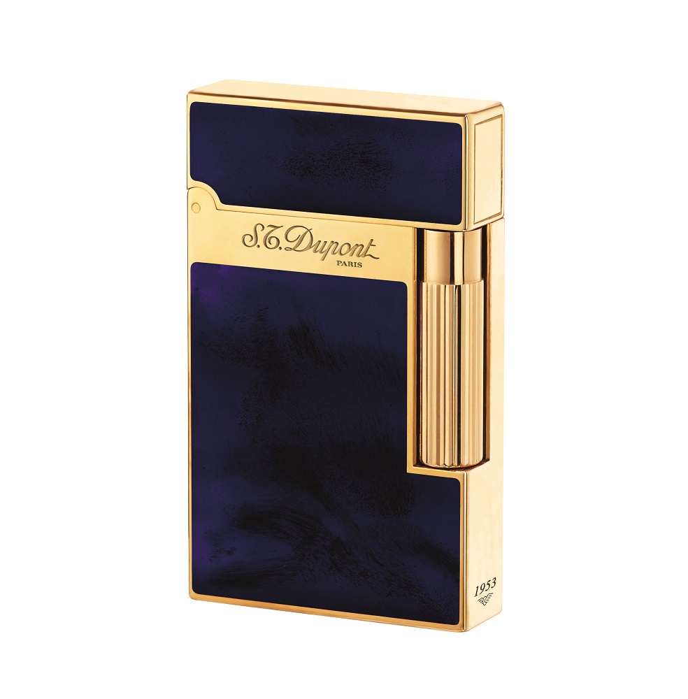 ST Dupont Lighter Ligne 2 Atelier Navy Blue Chinese Lacquer