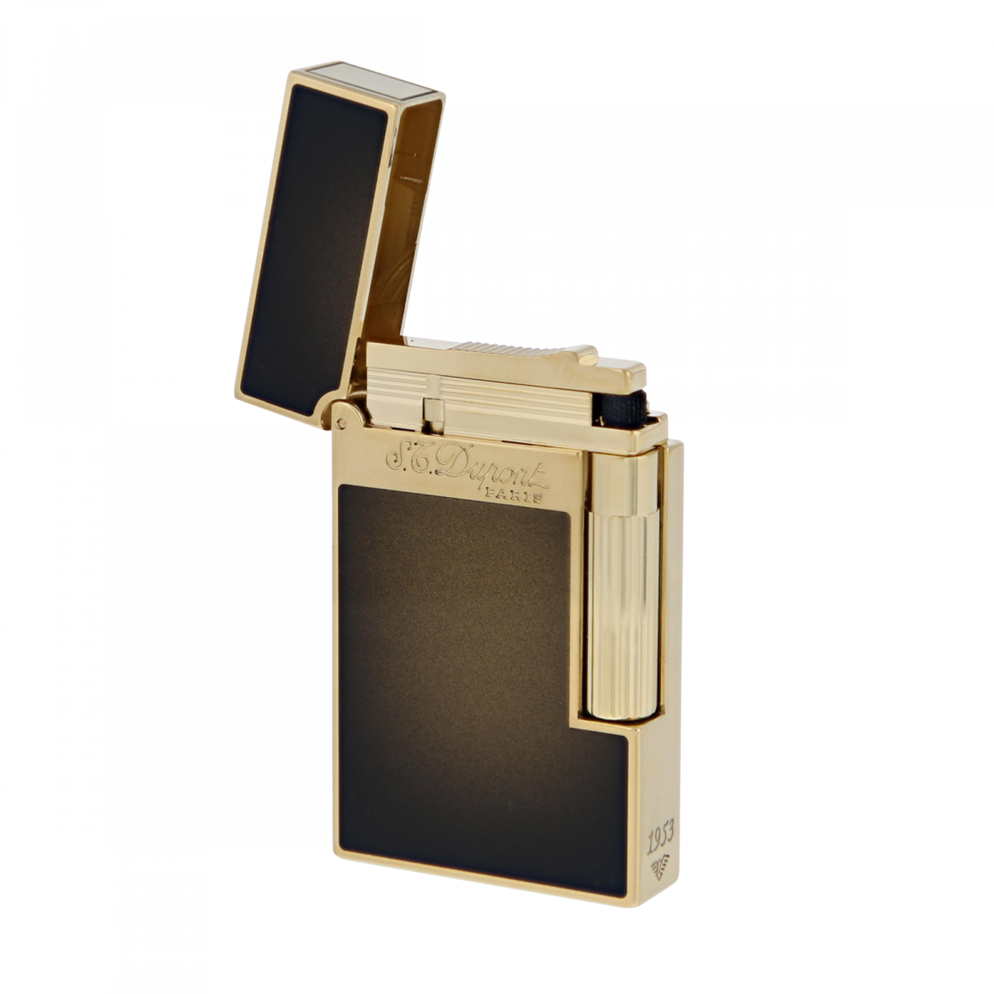 ST Dupont Lighter Ligne 2 Atelier Sunburst Bronze Yellow Gold
