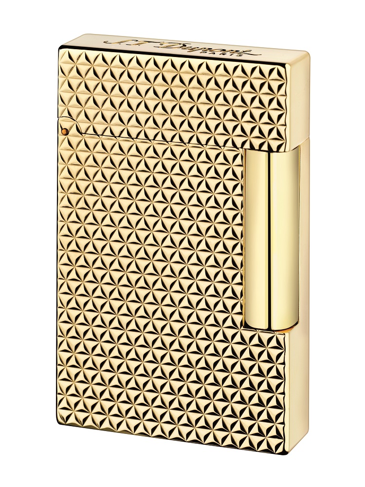 ST Dupont Lighter Ligne 2 Firehead Yellow Gold