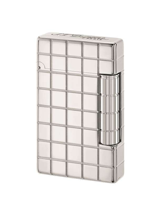 ST Dupont Initial Lighter - Square White Bronze