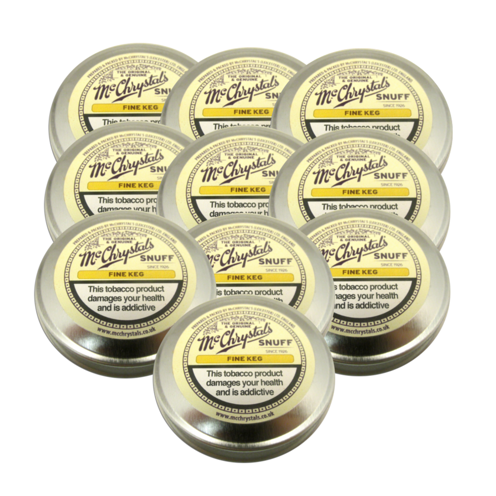 McChrystal\'s Fine Keg Snuff - Mini Tin - 10 x 3.5g