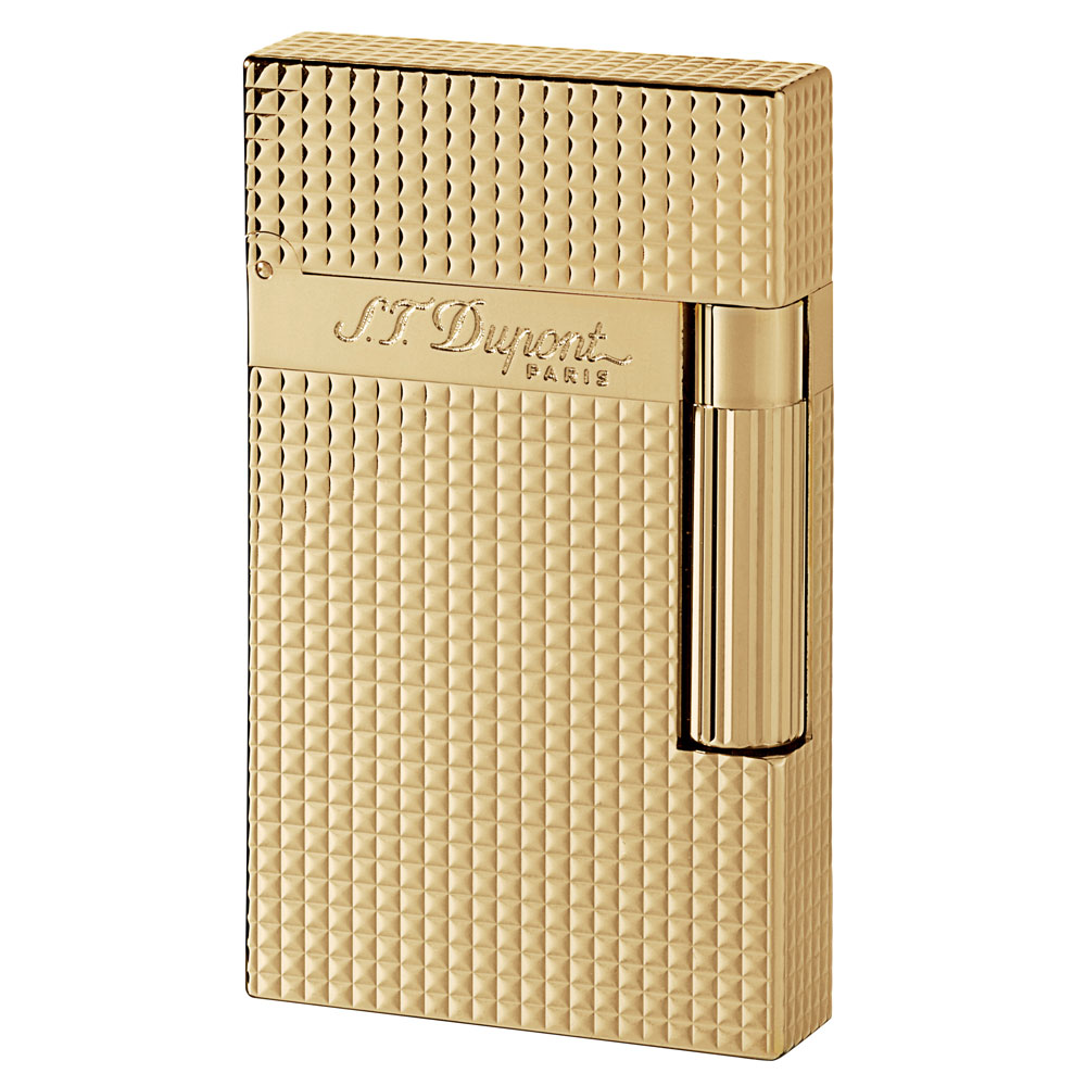 ST Dupont Lighter - Ligne 2 - Gold Diamond Head