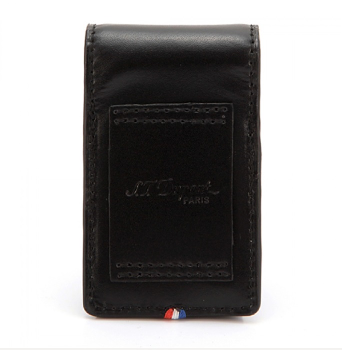 ST Dupont Line D Leather Lighter Case Black