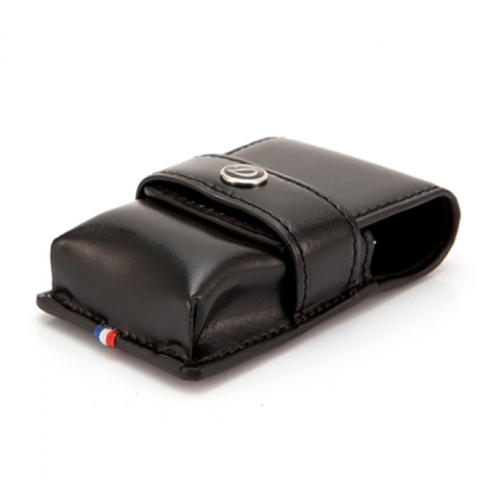 ST Dupont Line D Leather Lighter Case Black