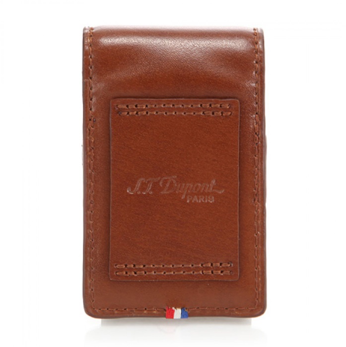 ST Dupont Line D Leather Lighter Case Brown