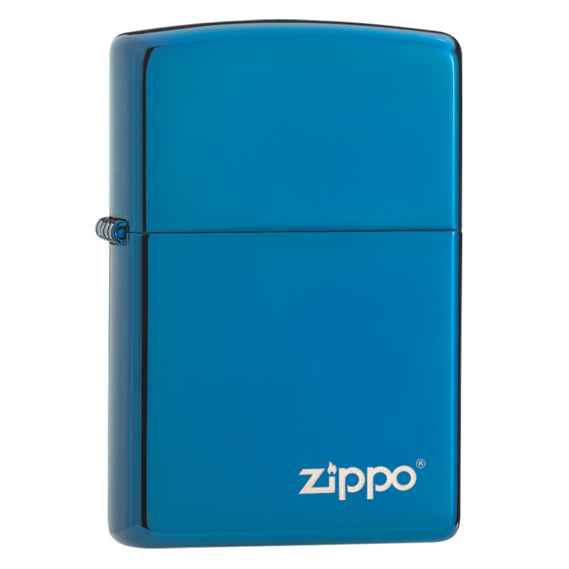 Zippo - High Polish Blue Sapphire with Zippo Logo - Windproof Lighter