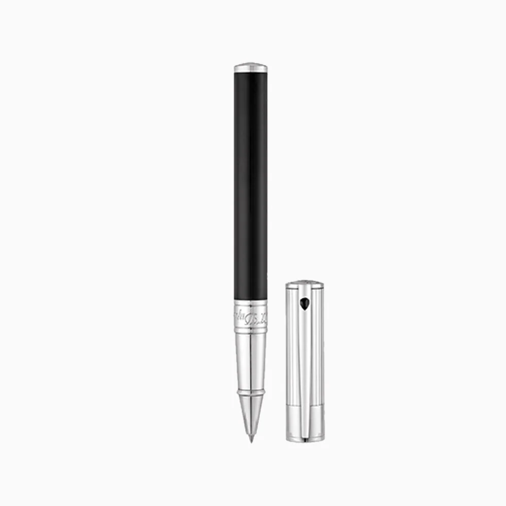 ST Dupont Rollerball Pen DInitial Black & Chrome