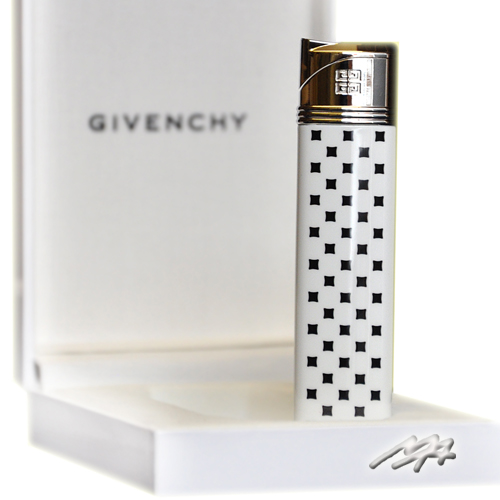 Givenchy White Small Squares Lighter