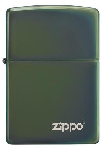 Zippo - Chameleon High Polish Green with Zippo Logo - Windproof Lighter