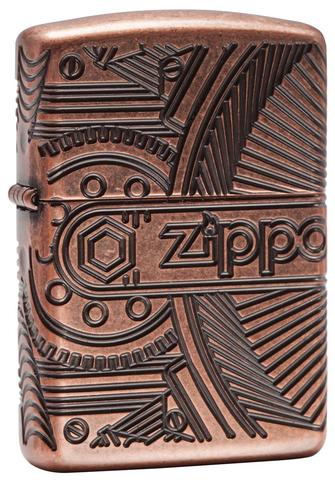 Zippo - Antique Copper Armor Gears - Windproof Lighter