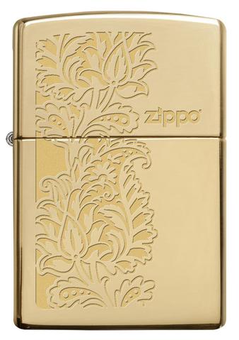 Zippo - High Polish Brass Paisley Design - Windproof Lighter