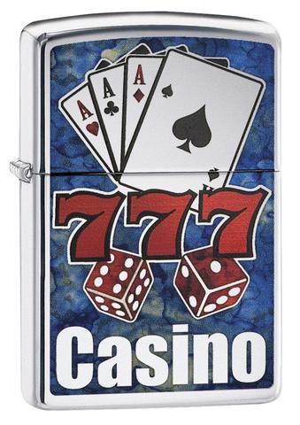 Zippo - High Polish Chrome - Fusion Casino - Windproof Lighter
