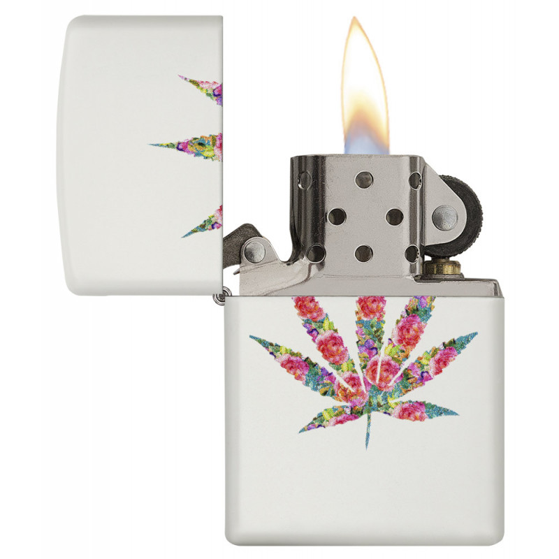 Zippo Floral Weed Design Windproof Lighter