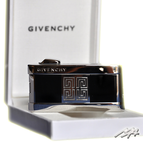 Givenchy Rhodium Black Lacquer Lighter