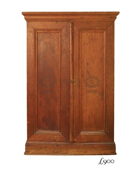 Calixto Lopez antique cigar cabinet