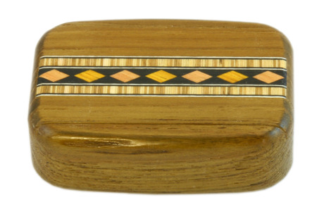 Wilsons of Sharrow Wooden Snuff Box - Diamond Panel