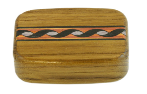 Wilsons of Sharrow Wooden Snuff Box - Swirl Pattern