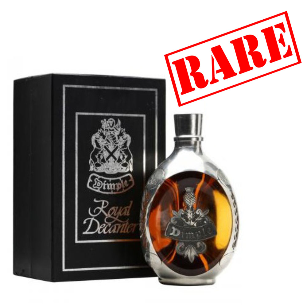 Dimple 12 Year Old 1980s \"Royale Decanter\" Pewter Whisky - 75cl 43%
