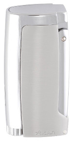 Xikar Pulsar Triple Jet Lighter - Silver with Punch Cutter (End of Line)