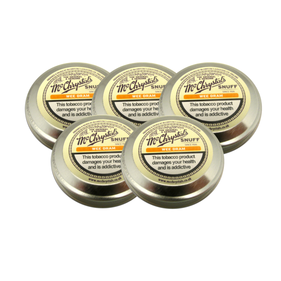 McChrystal\'s Wee Dram Snuff - Mini Tin - 5 x 3.5g