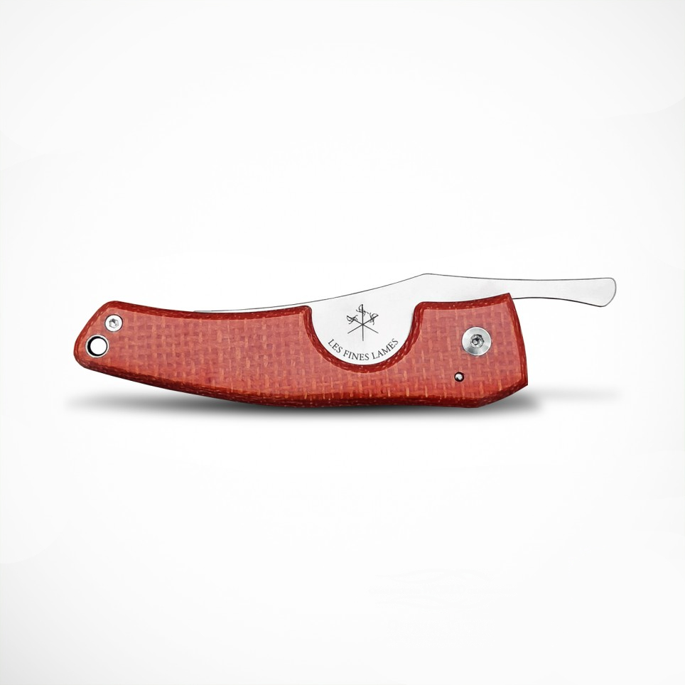 Les Fines Lames Le Petit The Cigar Pocket Knife Micarta Orange Les Fines Lames Le Petit The Cigar Pocket Knife Micarta Orange