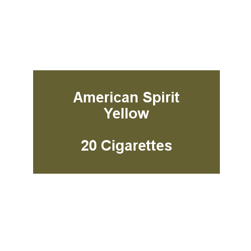 American Spirit Yellow 1 Pack of