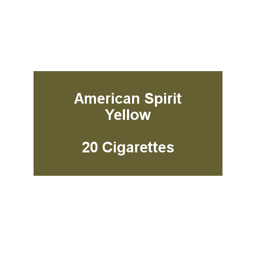 American Spirit Yellow - 1 Pack of 20 cigarettes (20)