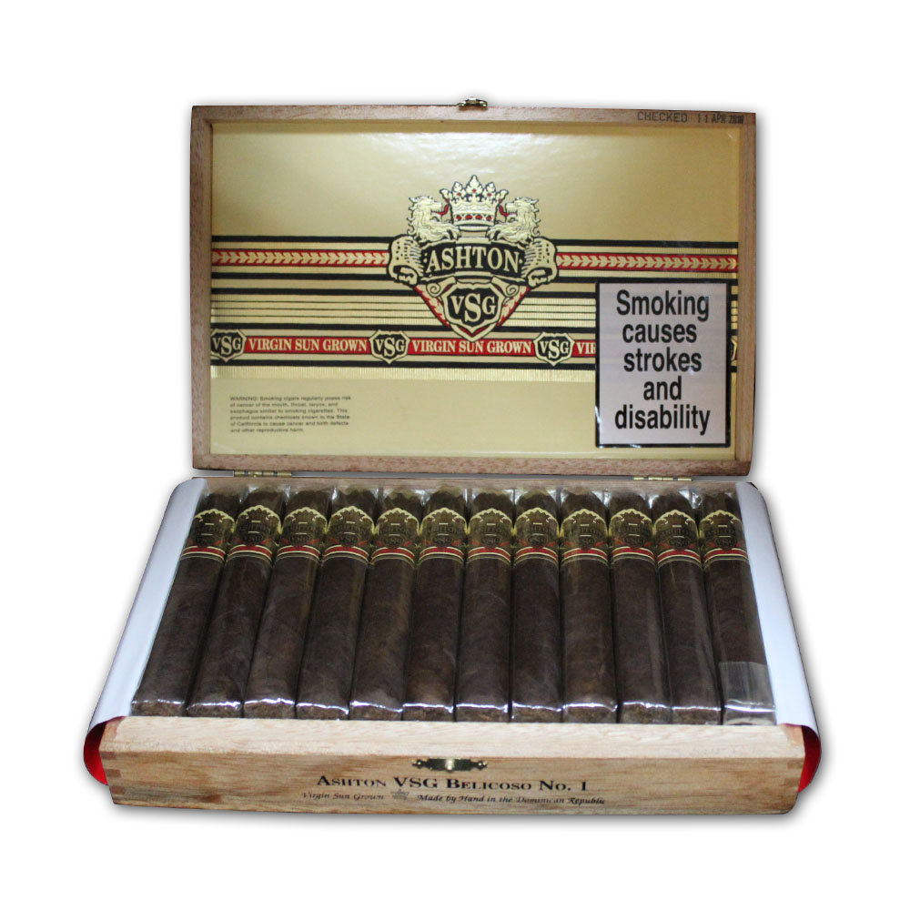 Ashton VSG Belicoso Cigar Box of 24