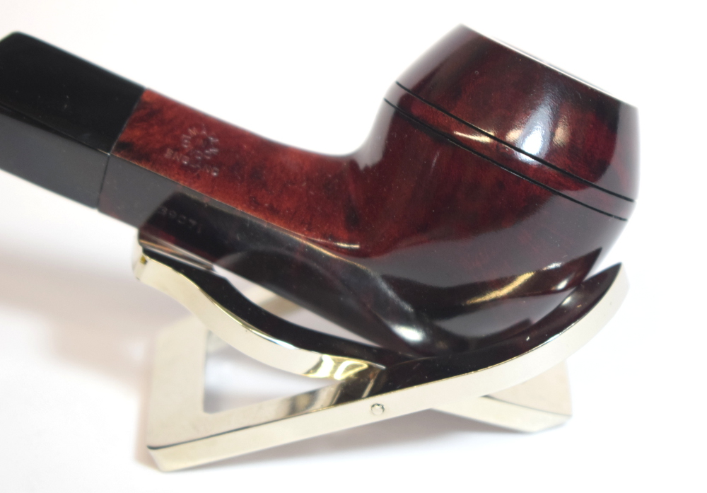 BBB Banker 39071 Bulldog Metal Filter Briar Fishtail Pipe (BBB044)